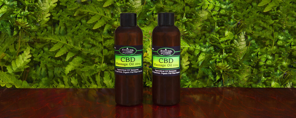 Essican Purelife CBD massage oil range | CBD massage oil UK