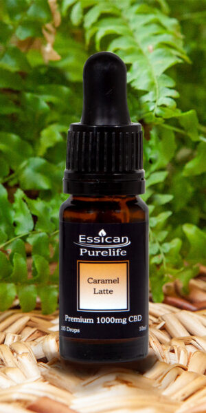 Essican Purelife Caramel Latte flavoured CBD Oil 1000mg, 10ml