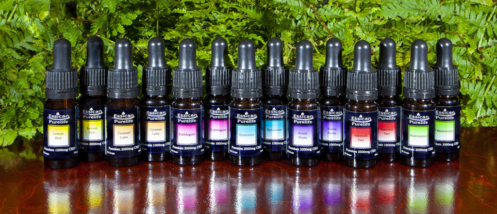 Essican Purelife flavoured CBD oils range